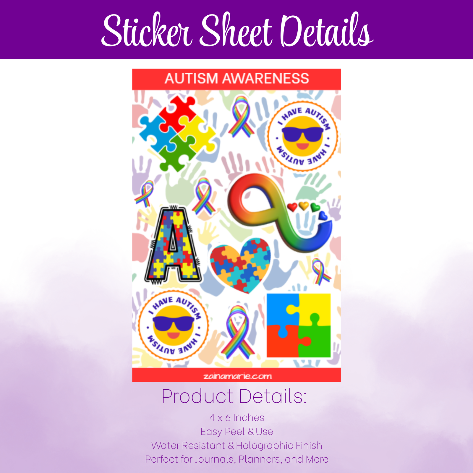Sticker Sheet | Autism Awareness