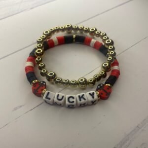 Lucky Red Ladybug - Bracelet Set