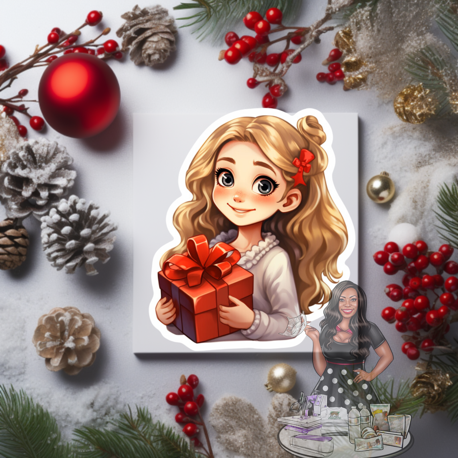 Sticker - Christmas Cutie 25