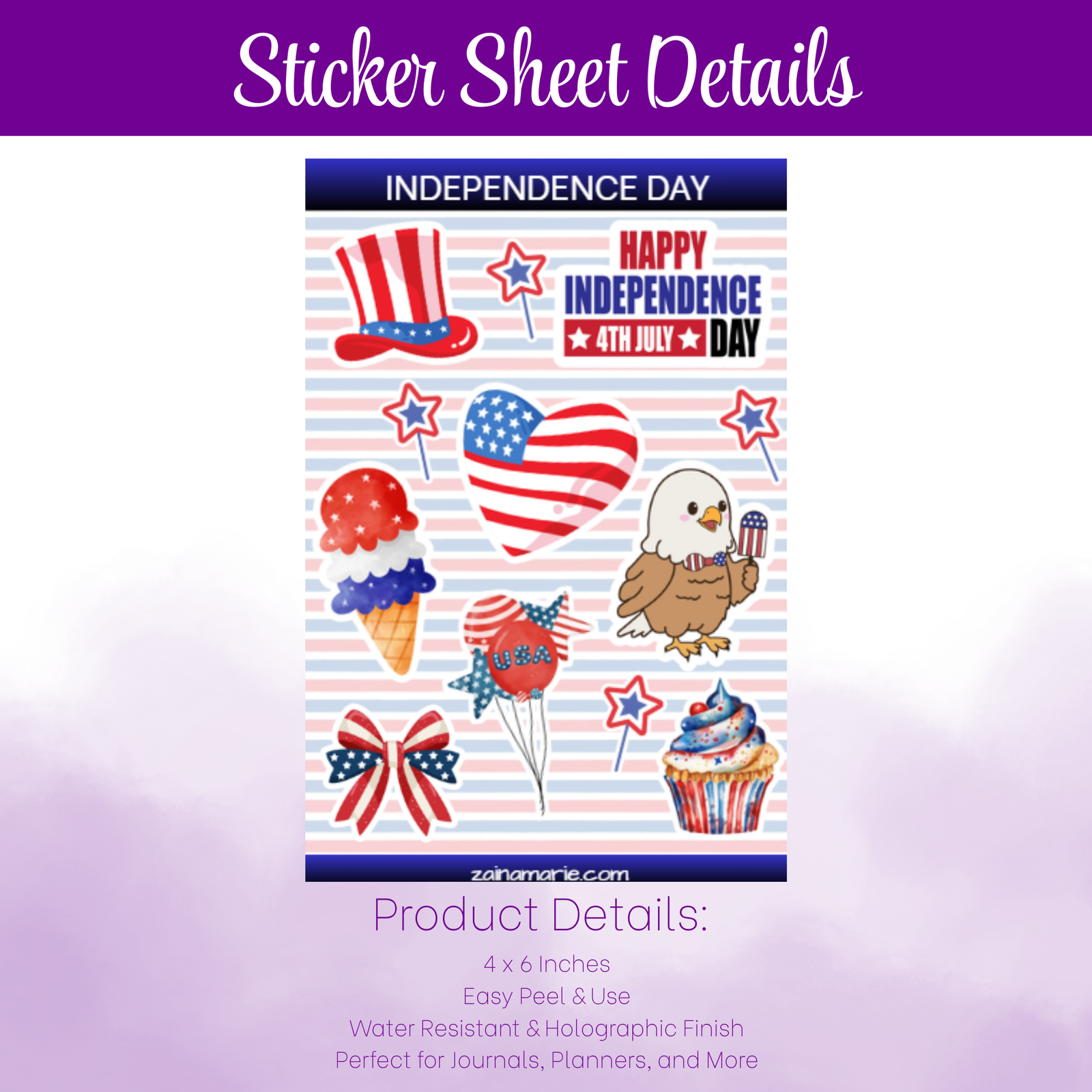 Sticker Sheet | Independence Day